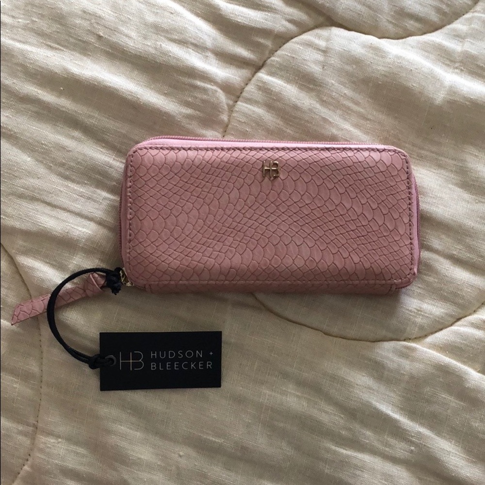 iPhone and wallet clutch